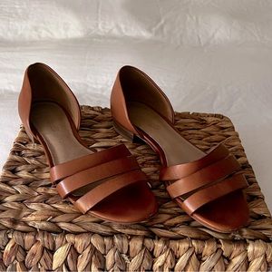 Madewell Tan Strappy Leather Sandals